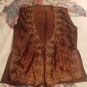 Vintage gypsy vest top